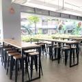 German European School Singapore | Product Seen: [Customised Laminate Tabletop + Ricky Table Base – Customisable & Leo Barstool SH750 – Wood Seat]